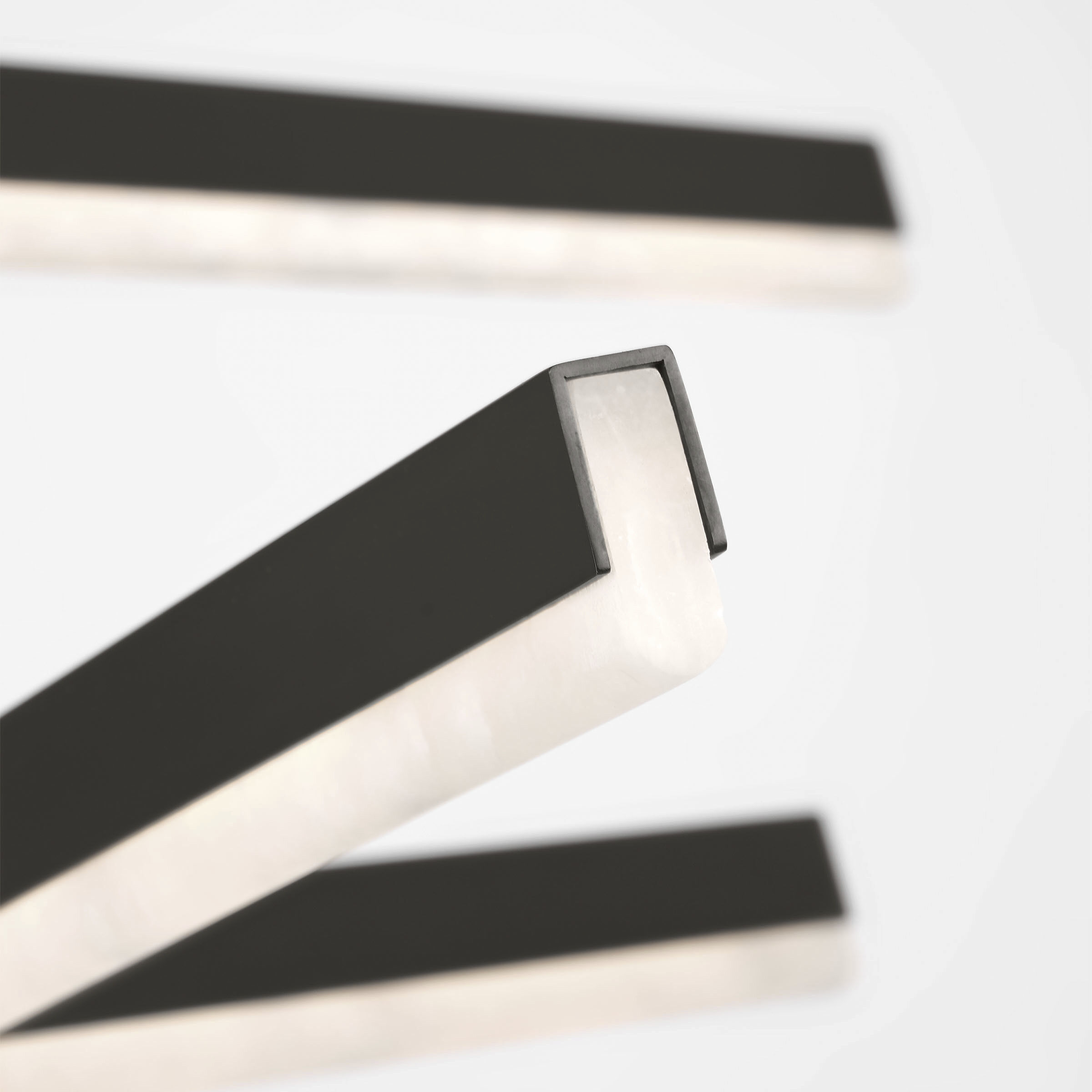 Kelly by Kelly Wearstler Linea LED 56 inch Bronze Three Tier Chandelier Ceiling Light