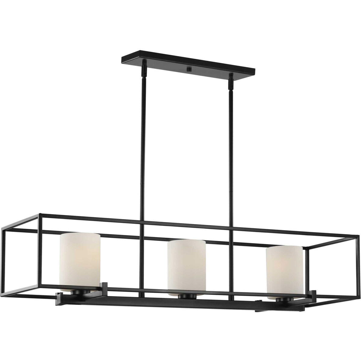Chadwick 3 Light 40 inch Matte Black Island Chandelier Ceiling Light