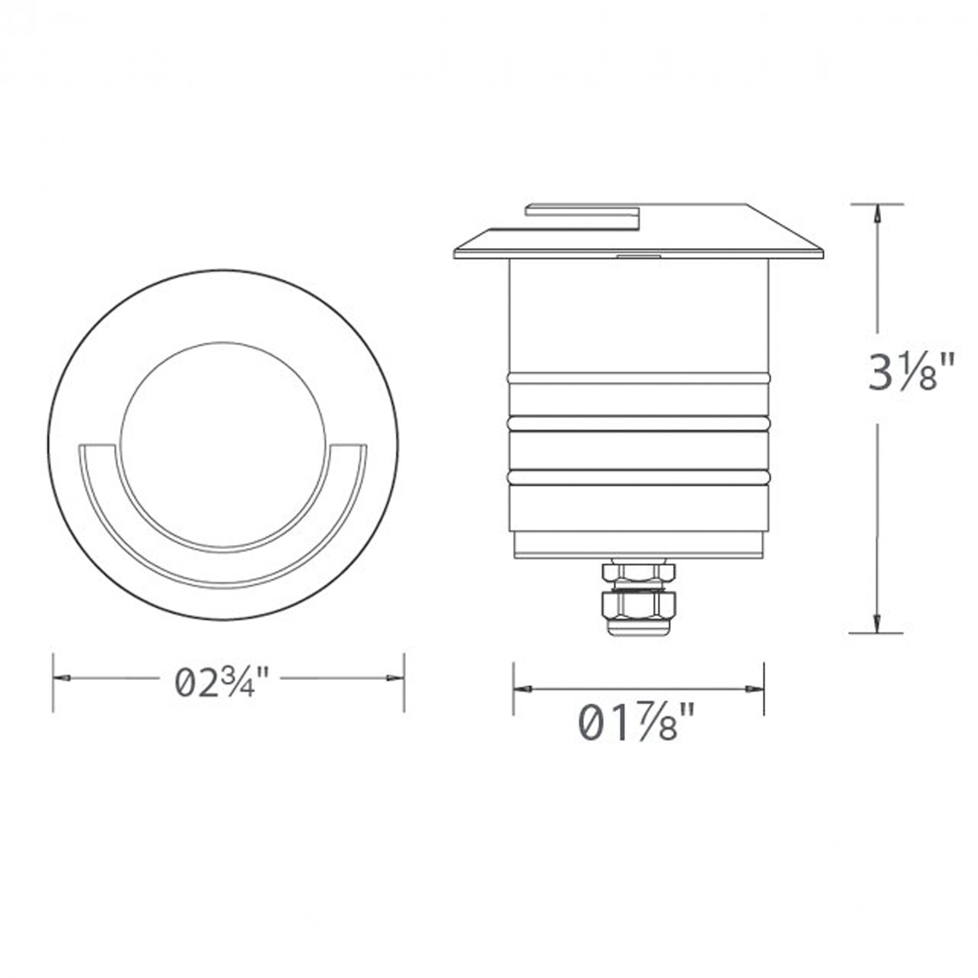 Tyler 12 4.1 watt Stainless Steel Path Lighting in 3000K, WAC Landscape