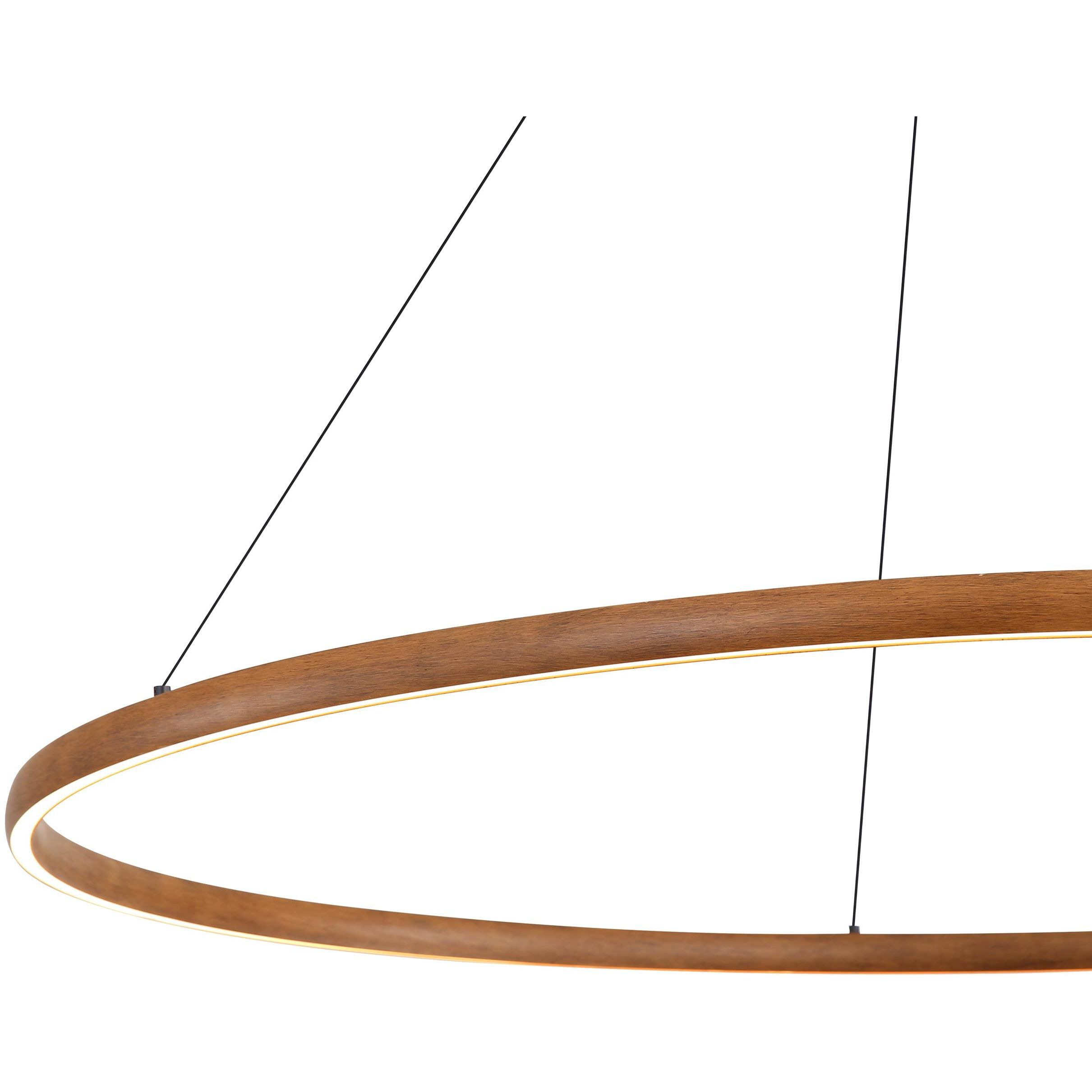 Veritas 47.25 inch 120.00 watt Walnut Chandelier Ceiling Light