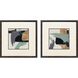 Propac Gray and Brown and Black and Turquoise Framed Art, Propac