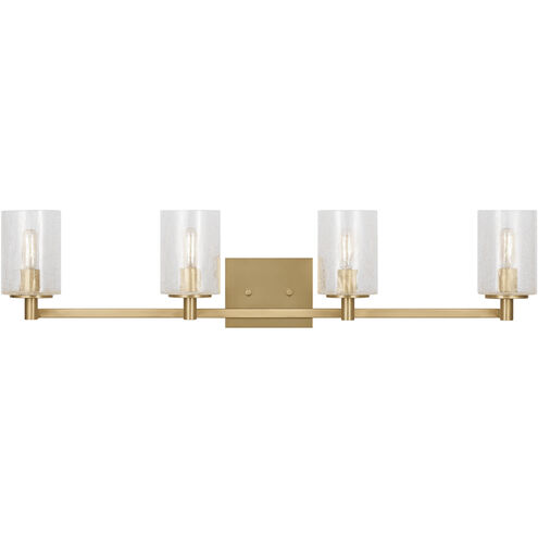 Parker 4 Light 35 inch Satin Brass Wall Bath Fixture Wall Light