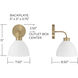 Ross 1 Light 7.5 inch Aged Brass Sconce Wall Light