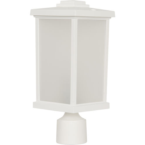 Resilience Lanterns 1 Light 15 inch Textured White Outdoor Post Mount in Textured Matte White