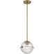 Luniva 1 Light 9 inch Legacy Brass Mini Pendant Ceiling Light