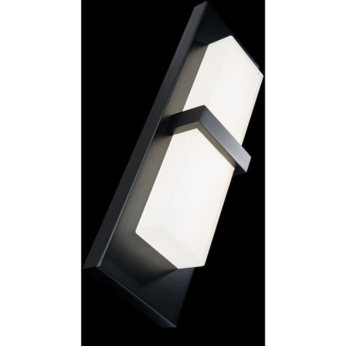 Bandeau LED 16 inch Black Outdoor Wall Light in 4000K, dweLED