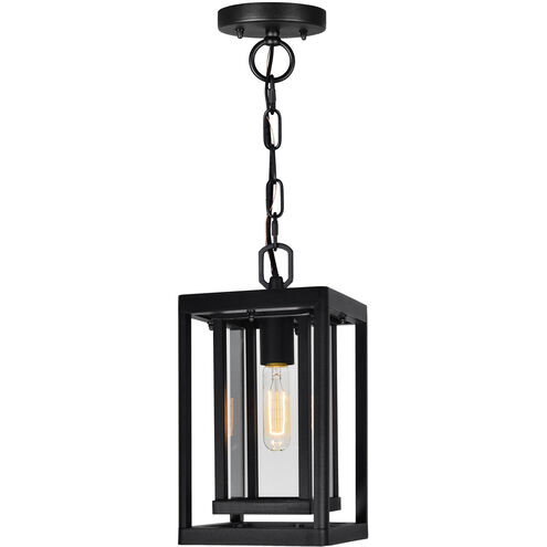 Mulvane 1 Light 7 inch Black Outdoor Hanging Light