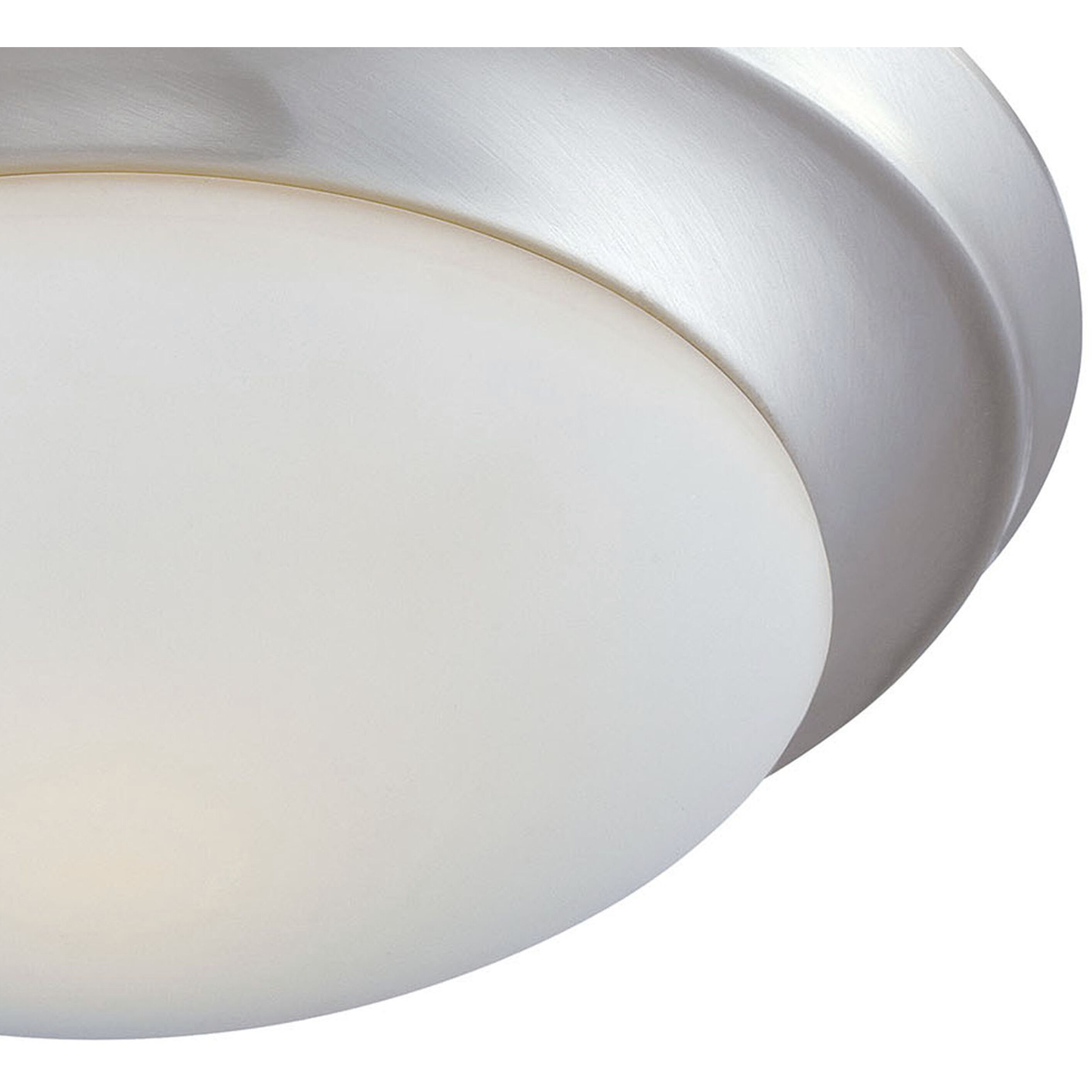 Fluor 2 Light 14.25 inch Brushed Nickel Flush Mount Ceiling Light
