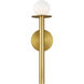 Kelly by Kelly Wearstler Nodes 1 Light 4.75 inch Burnished Brass Wall Sconce Wall Light
