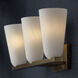 Romy 3 Light 24 inch Matte Brass Vanity Light Wall Light