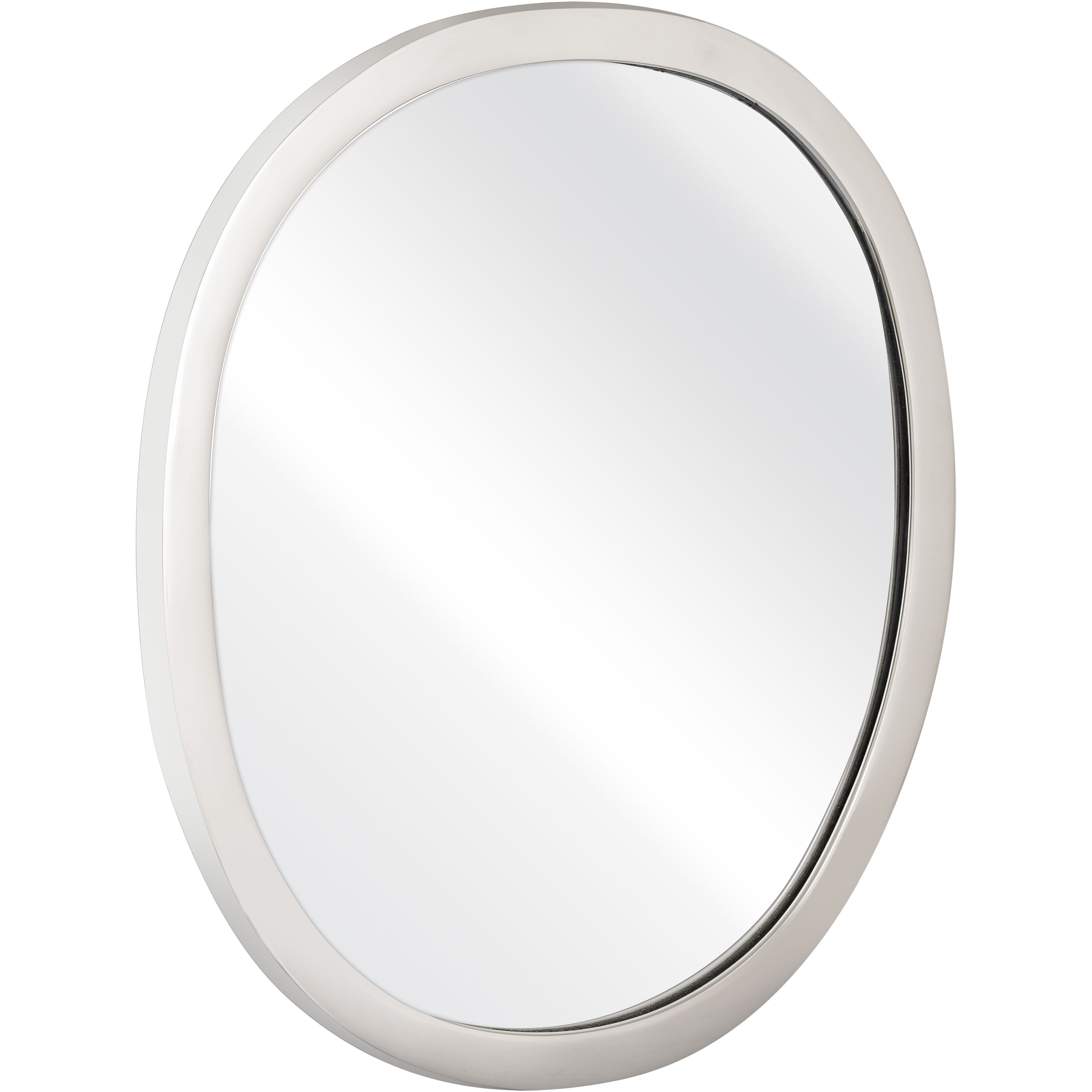 Flex 20 X 18 inch Polished Nickel with Mirror Wall Mirror
