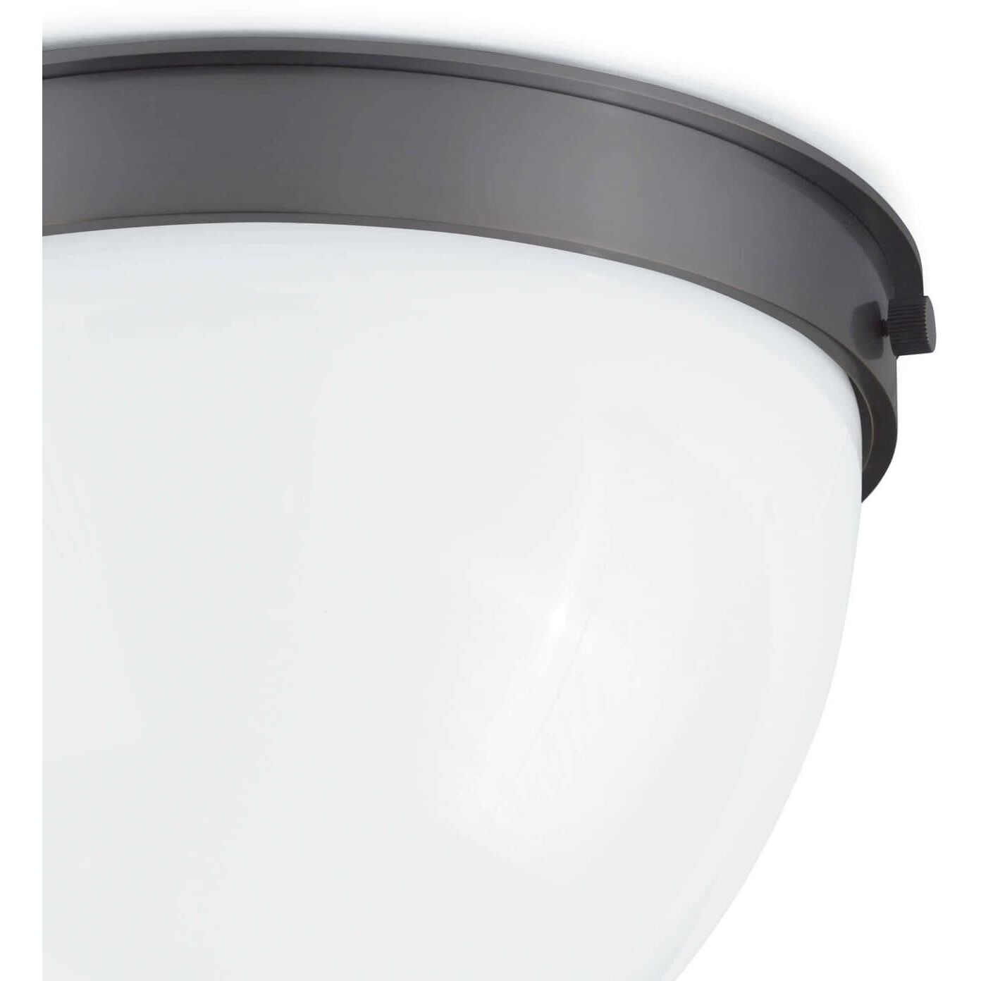 Bay Harbor 1 Light 11 inch Oil Rubbed Bronze Flush Mount Ceiling Light