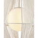 Fraxel 1 Light 17 inch Vanilla Pendant Ceiling Light