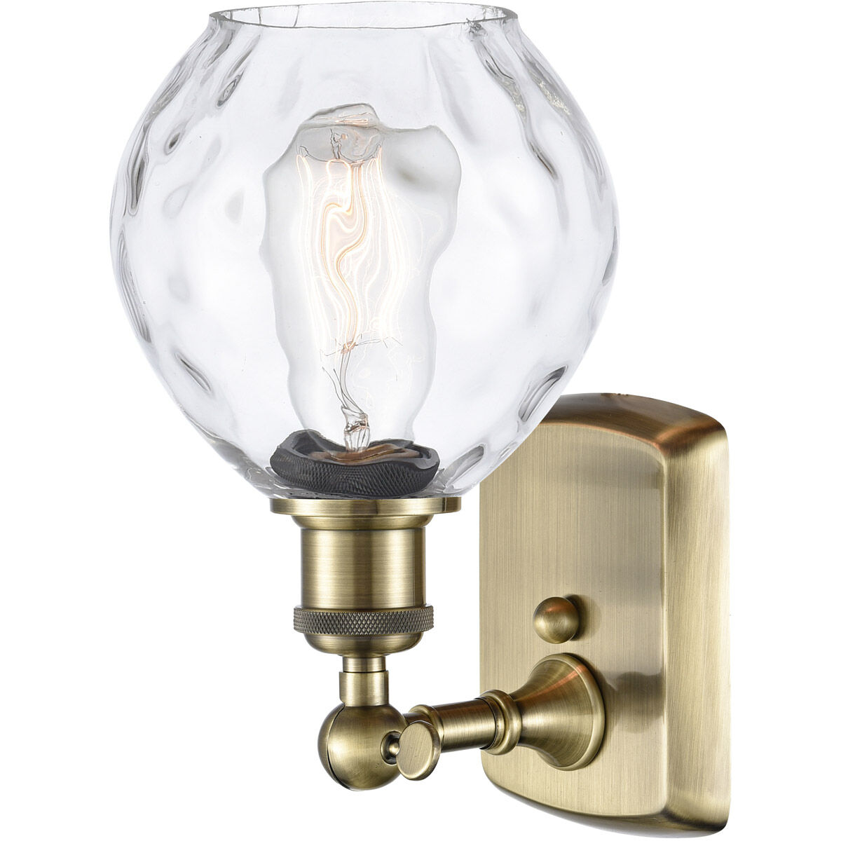 Ballston Small Waverly LED 6 inch Antique Brass Sconce Wall Light, Ballston
