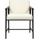 Griffon 38 inch Cream and Black and Natural Bar Stool