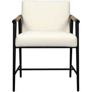 Griffon 38 inch Cream and Black and Natural Bar Stool