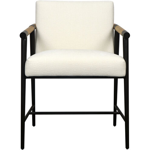 Griffon 38 inch Cream and Black and Natural Bar Stool