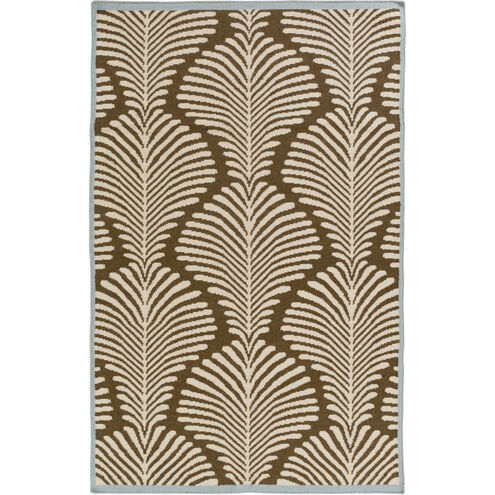 Nantes 36 X 24 inch Khaki, Dark Brown, Denim Rug