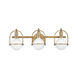 Somerset 3 Light 25 inch Heritage Brass Vanity Light Wall Light