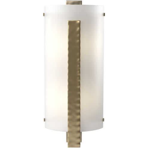 Forged Vertical Bar 2 Light 7.5 inch Modern Brass ADA Sconce Wall Light