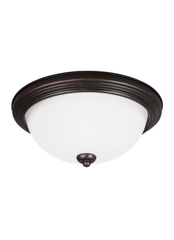 Geary 1 Light 10.5 inch Bronze Flush Mount Ceiling Light