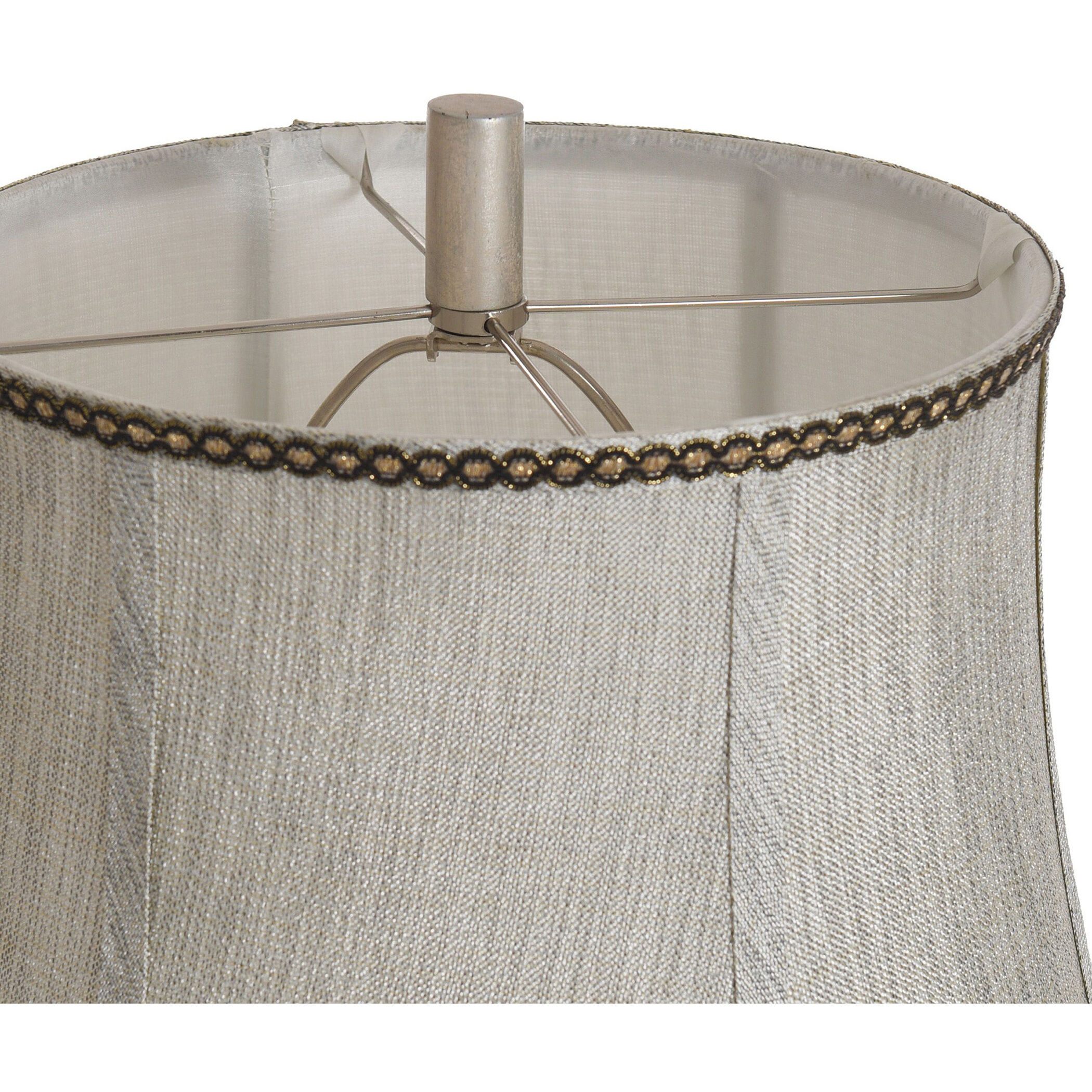 Ascoli 32.5 inch 150 watt Vintage Silver and Grey Table Lamp Portable Light