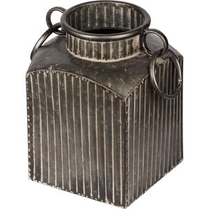 Farm Bucket Gray Outdoor Metal Pot