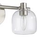 Valentina 2 Light 15 inch Brushed Nickel Vanity Light Wall Light