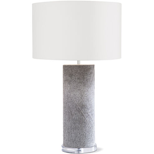 Andres 30.5 inch 150.00 watt Grey Table Lamp Portable Light, Column