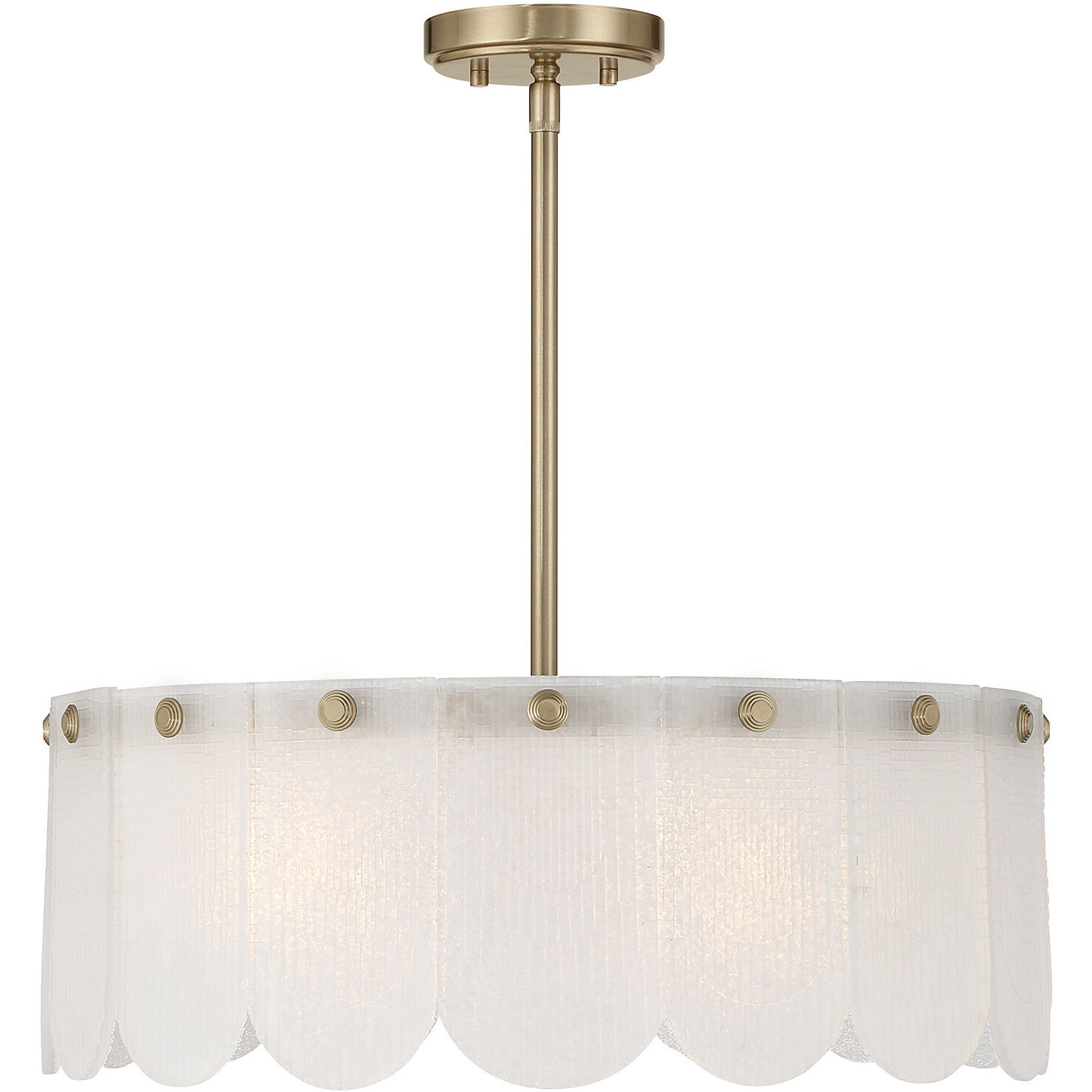 Ashton 4 Light 20 inch Noble Brass Covertible SemiFlush Ceiling Light, Essentials