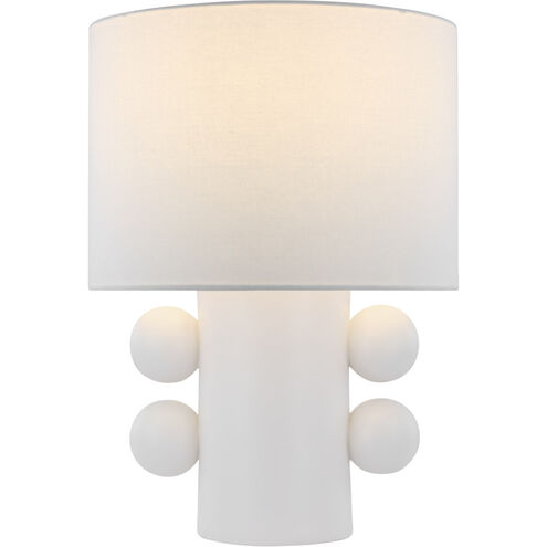 Kelly Wearstler Tiglia 20.5 inch 15.00 watt Plaster White Table Lamp Portable Light