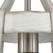 Brigantine 1 Light 7 inch Weathered White with Satin Nickel Mini Pendant Ceiling Light