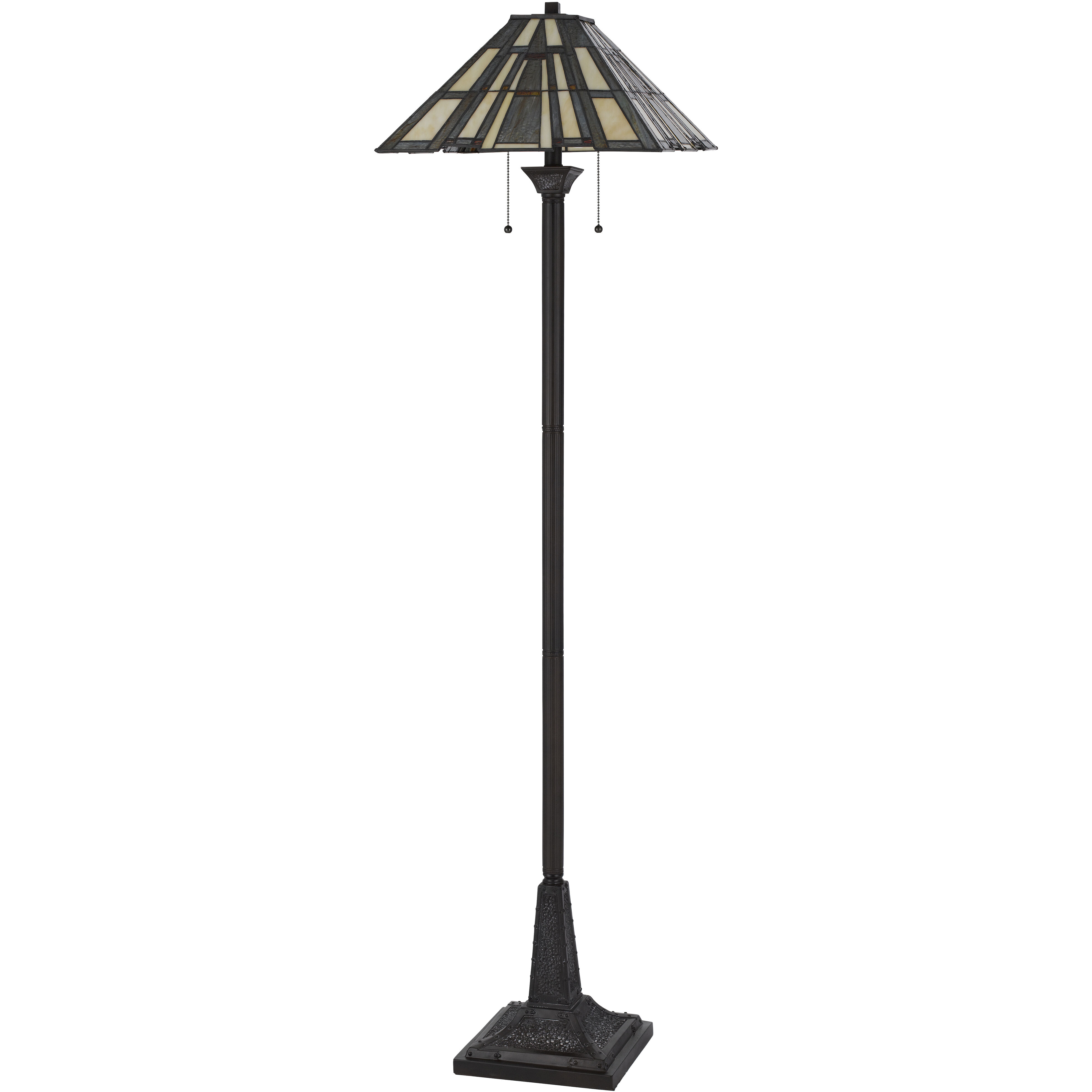 3100 Tiffany 62 inch 100.00 watt Dark Bronze Floor Lamp Portable Light