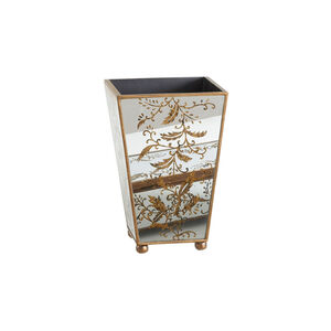 Chelsea House Hand Painted Gold Accents Wastebasket