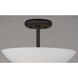 Taylor 2 Light 13 inch Textured Black Semi-Flush Mount Ceiling Light