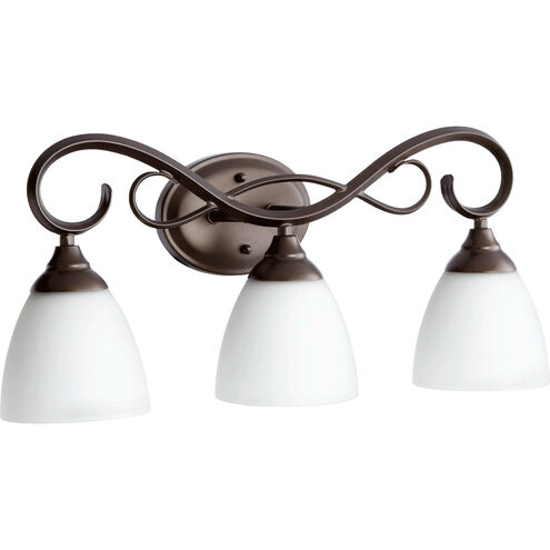 Powell 3 Light 23 inch Oiled Bronze Vanity Light Wall Light
