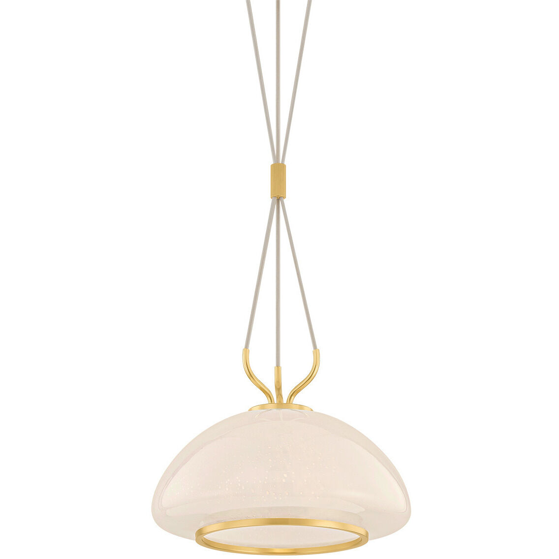 Baudette 1 Light 14.25 inch Aged Brass Pendant Ceiling Light