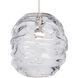 Sean Lavin Audra Grande 1 Light 7.4 inch Satin Nickel Pendant Ceiling Light in Halogen, Clear Glass, Grande