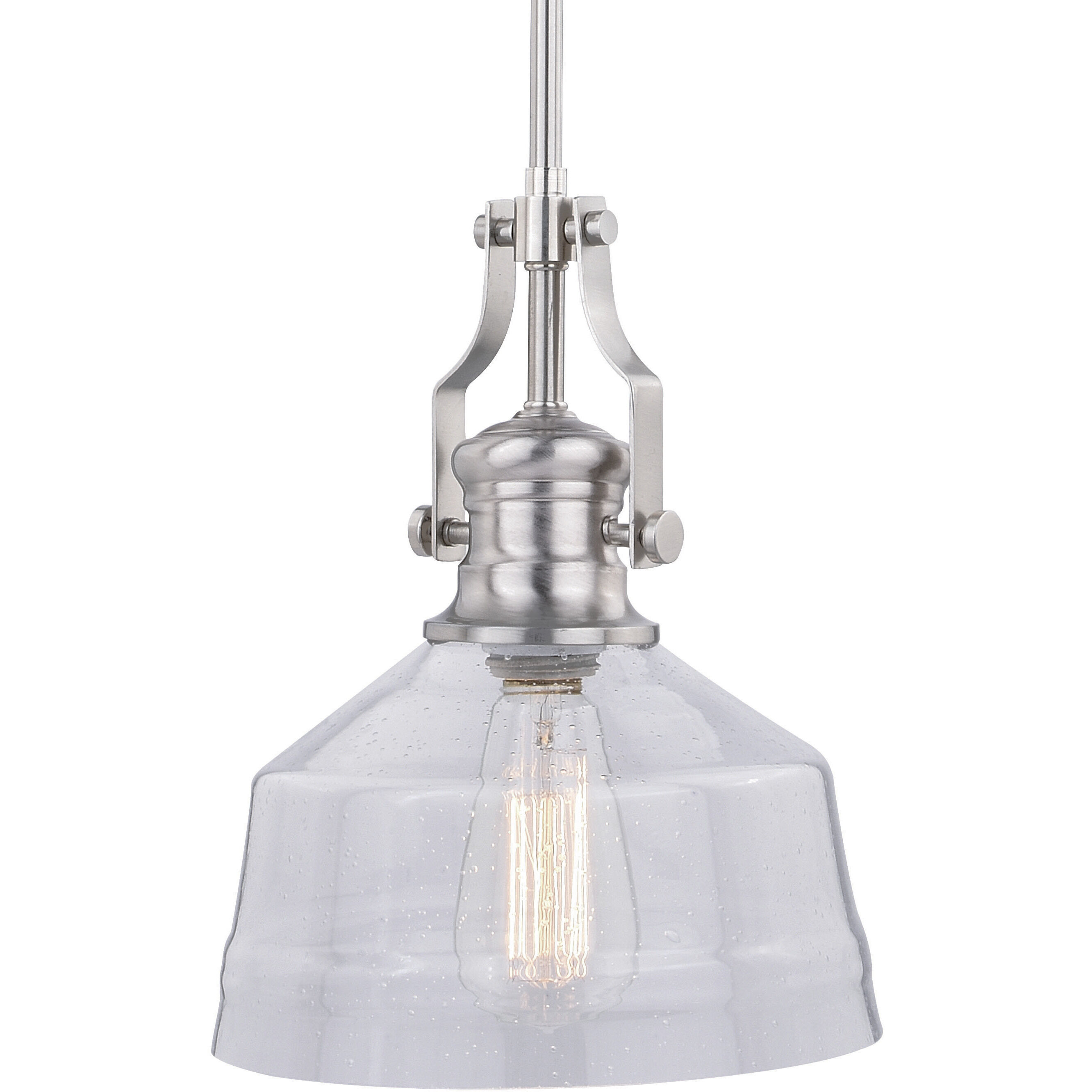 Beloit LED 9 inch Satin Nickel Mini Pendant Ceiling Light