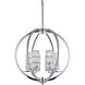 Canada 6 Light 22 inch Chrome Chandelier Ceiling Light