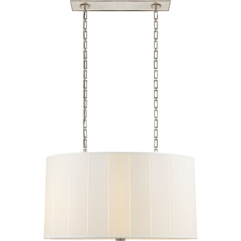 Barbara Barry Perfect Pleat 4 Light 36 inch Soft Silver Hanging Shade Ceiling Light