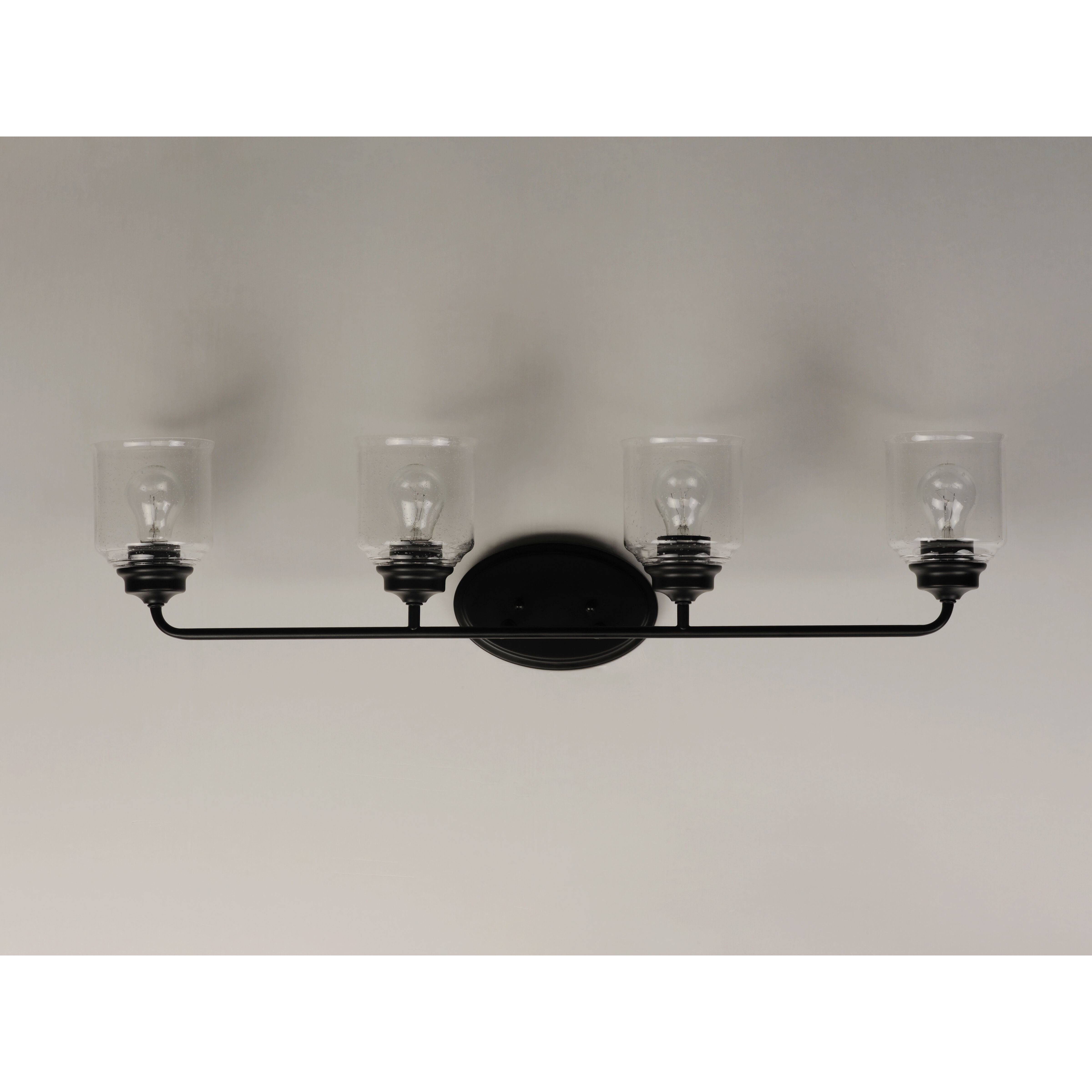 Acadia 4 Light 35 inch Black Vanity Light Wall Light