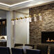 Artisan Collection/SORRENTO Series Linear Chandelier Ceiling Light in Antique Brass