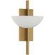 Fallon 1 Light 10 inch Warm Brass Wall Sconce Wall Light, Essentials