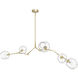 Fairfax Ave. 5 Light 34 inch Brushed Brass Chandelier Ceiling Light