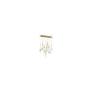 Barletta LED 12 inch Brass Anodized Aluminum Chandelier Ceiling Light