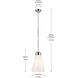 Marsailli 1 Light Polished Nickel Pendant Ceiling Light, Medium