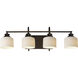 Bisque 4 Light 32 inch Oil Rubbed Bronze Bath Vanity Wall Light