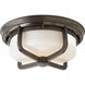 Thomas O'Brien Milton 2 Light 14.5 inch Bronze Flush Mount Ceiling Light, Large