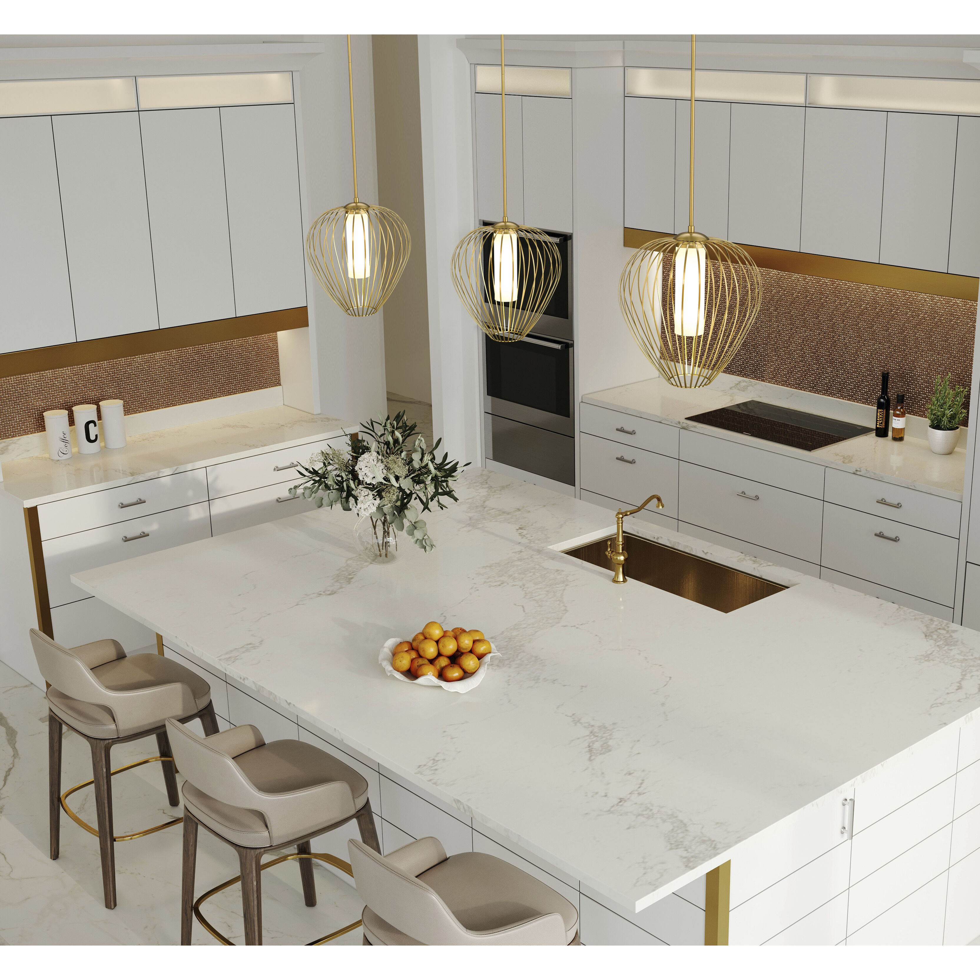 Savanti 1 Light 18 inch Modern Gold Pendant Ceiling Light